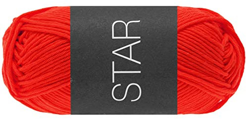 LANA GROSSA Star | Topflappen-Baumwolle | Handstrickgarn aus 100% Baumwolle | 50g Wolle zum Stricken & Häkeln | 90m Garn FB3