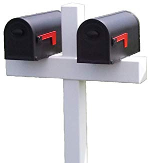 Handy Post Double 54-in x 31-in Heavy Duty White Vinyl Mailbox Post Sleeve (mailboxes not Included)