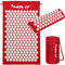 MOVIT® Akupressurmatte, Modell »TUINA« (75x44x2,5cm) inkl. Kissen & Tasche, schadstoffgeprüft, Bezug 100% Baumwolle, rot, Massagematte