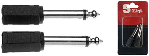 Stagg AC-PMJFSH Adaptateur JACK Femelle 3.35mm Jack Mâle 6.35