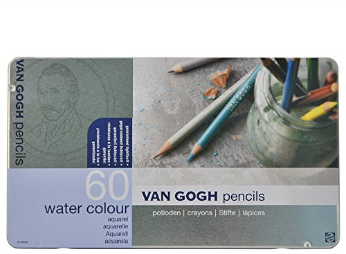 Van Gogh Buntstifte - Aquarellstifte Set 60 Farben - Lichtechte Pigmente - Verantwortungsvoll aufgeforstetes Zedernholz - Intensive Farben Leichtes Auftragen