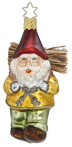 Inge Glas Christbaumschmuck Zwerg bei der Arbeit
