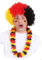 Generique - Fanartikel Afro-Perücke Deutschland schwarz-rot-gelb