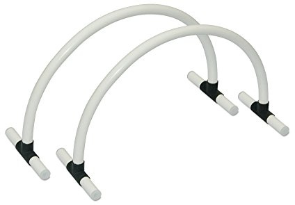 HAEST - Trainingsbögen 6er Set, Torbögen mit Standfüßen für Fußballtraining, verstärkte PVC-Stangen Ø 25mm, Trainingshilfen für Passübungen & Zielgenauigkeit, für Rasen, Kunstrasen und Halle
