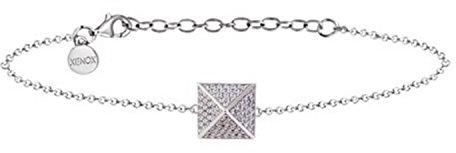 Xenox Armkette - Sterlingsilber Zirkonia - Pyramide