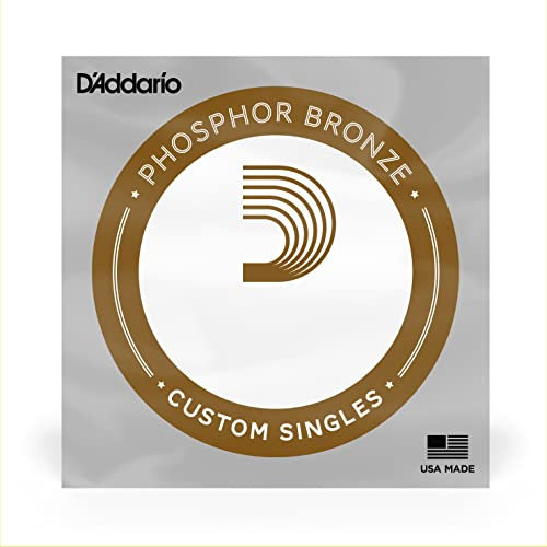 D'Addario PB017 - Singola corda avvolta in fosforo-bronzo per chitarra acustica, scalatura .017