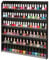 MyGift Nagellack-Regal für 102 Flaschen, Acryl, 6 Ablagen, Wandmontage, Salon-Stil, Schwarz