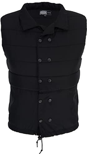 E.COOLINE PowerVital KühlWeste Unisex - Erwachsene mit Nierenschutz, Schwarz, 104-111 cm Brustumfang