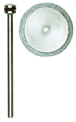 Proxxon 28840 Diamanttrennscheibe 20mm mit Träger, weiß/grau