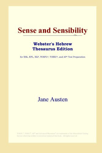 Sense and Sensibility (Webster's Hebrew Thesaurus Edition)