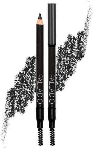 Palladio Brow Pencil & Brush for Eyebrows, Black