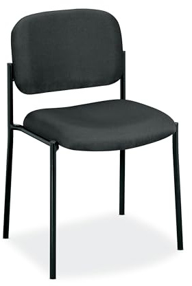 basyx by HON HVL606 Stacking Guest Chair | Charcoal Fabric