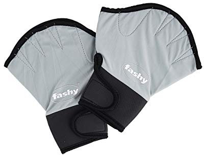 Fashy Neopren Aqua Handschuhe, Silber/schwarz, L, 4462 L