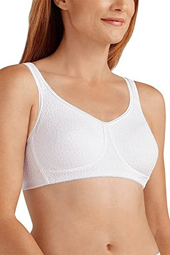 Amoena Women's Mona Wire Free Pocketed Mastectomy Soft Bra White