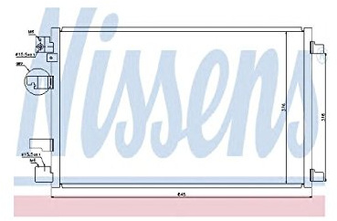 Nissens 940041 Kondensator, Klimaanlage