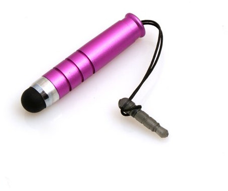 System-S Mini Stylus Stift Touch Pen Eingabestift Pink für HTC One XL Desire C One X S V Velocity 4G
