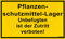 PST- Schild - PFLANZENSCHUTZMITTEL- LAGER UNBEFUGTEN IST DER ZUTRITT VERBOTEN - 308425 - Gr. 25 X 15cm