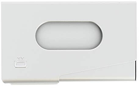 ÖGON Smart Wallets Porte-cartes de visite en aluminium, capacité de 15 cartes de visite, modèle One Touch