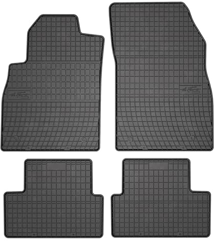 FROGUM EL Toro Gummimatten Ganzjähriges-Set von Autofussmatte Auto Fußmatten für Opel Cascada 2013-2019 | Beständiges Gummi Material | 1,5cm Schutzkante