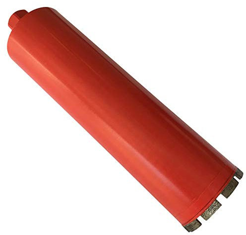4 Wet Drill Core Bits for Concrete and Hard Masonry, 10mm Segment Height, 14 Drilling Depth, 1-1/4-7 Arbor, Wet Only