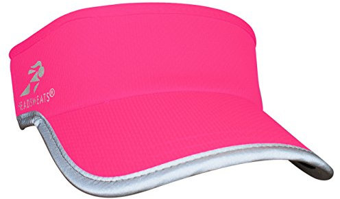 Headsweats Reflective Supervisor High Visibility Schirmband Visor, Neon Pink, One Size