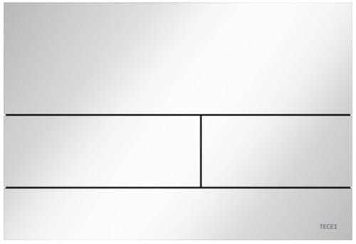 TECE Square Betätigungsplatte für WC (weiß glänzend, Zweimengentechnik, bedienbar von Oben und vorne) 9240832