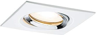 Paulmann Premium EBL Set Name IP65 eckig schwenkb LED 1x_W 230V GU10 51mm Weiß/Chrom