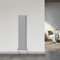 NRG 1600x272 Vertical Column Designer Radiator Chrome Single Flat Panel