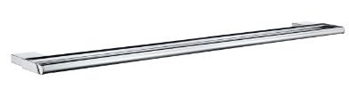 Smedbo Air Doppelte Handtuchstange, Silber