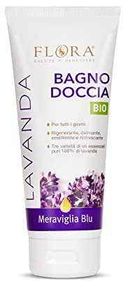 Flora Bain douche Bleu Bio Bdih, Lavande - 200 ml