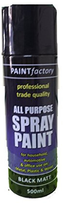 All PURPOSE SPRAY PAINT BLACK MATT