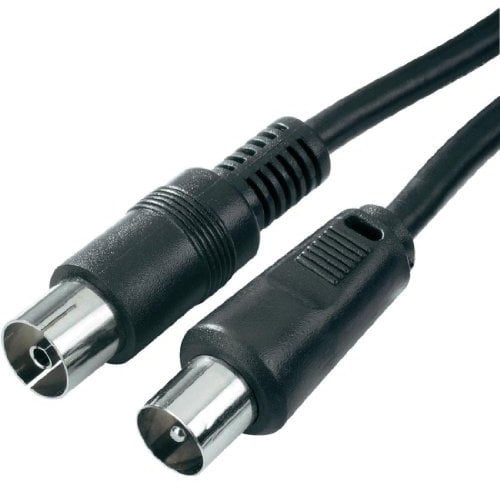 Evila - Cable coaxial 3c2v macho-hembra negro /5m