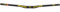 Spank Spike 800 Race bar, VIBRO CORE, XGT, 31.8 mm Lenker, Black/Yellow, 50 mm
