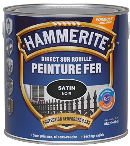 Hammerite fer satiné 0l75 noir