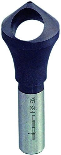 alpen HSS Cobalt Entgratsenker mit Querlochbohrung, 90 Grad, Größe 3 durchmesser 10-15 mm, 229102100100