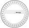 Westcott E-10136 00 Goniometro, circonferenza intera, plastica, 15 cm, trasparente