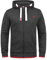 Solid SDBenjaminZip Herren Sweatjacke Kapuzenjacke Hoodie mit Kapuze Reißverschluss Kordelzug Baumwollmischung Regular fit, Größe:S, Farbe:Med Grey (8254)