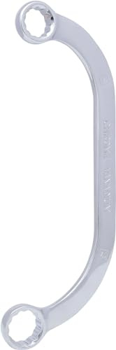 KS Tools 518.0856-E CHROME+ Starter und Blockschlüssel, 14 mm x 17 mm, auf Hänger