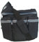 Diaper Dude PS100 Pinstripe Messenger I Bag Original Style, schwarz