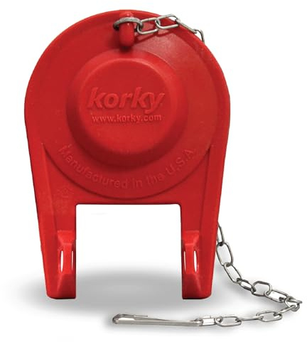 Korky Ultra Standard 2-Inch Universal Toilet Flapper - Long Lasting Rubber - Easy to Install - Made in USA, 100BP