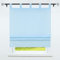 CORLIF Voile Raffrollo mit Schlaufen Küche Raffgardinen Landhaus Schlaufenrollo Vorhänge Transparent Hellblau BxH 80X140cm 1er Pack