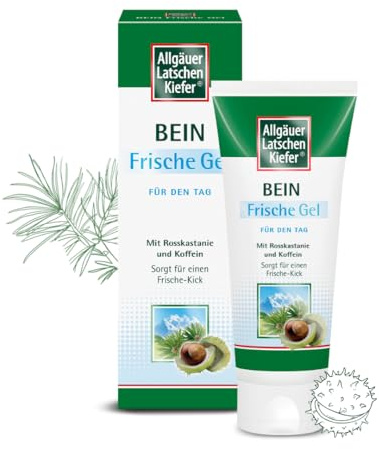Allgäuer Latschenkiefer Bein Frische Gel – Kühlende Beinpflege mit Latschenkiefernöl, Rosskastanie & Koffein für ein erfrischtes Hautgefühl 200ml