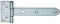 Alberts 327125 Kreuzgehänge | mit vernietetem Stift | Edelstahl | Band 192 x 34 mm | Scharnier 92 x 44 mm