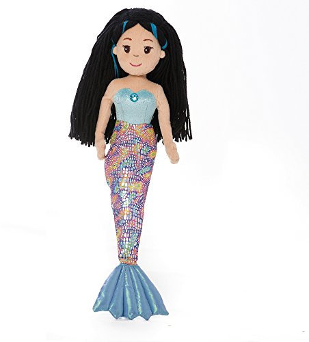 Sea Sparkles Aurora Mermaid Meerjungfrau Nixe Stoffpuppe Mädchen Puppe Plüsch: Art: Aqua 45,5 cm 13349