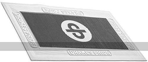Drakes Pride Regulation Bowls Foot Mats (pair, black with white border)