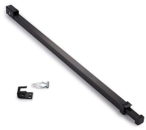 Ideal Security BK110BL Barra de Seguridad para Ventana con Cerradura a Prueba de niños, Ajustable, Negro, Pack Size 1