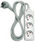 Chacon Bloc Multiprise 3 Prises 16A 3m Blanc