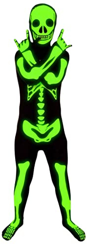 Morphsuits Skeleton Costume Kids, Halloween Costume for Kids | Full-Body Spandex Morphsuit Costume for Kids, Comfortable Stretchy Fit, Great for Dress-Up, Perfect for Halloween