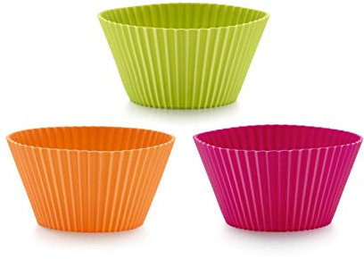 Lékué Base para Magdalenas, silicona platino, Multicolor, 6 unidades