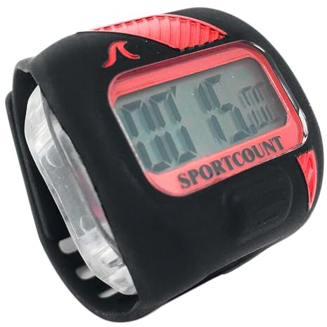 SC SPORTCOUNT 200 Rundenzähler – Wasserdichter Schwimm- und Lauf-Tracker zählt Gesamtrunden, verlaufene Zeit, Split-Zeit, Durchschnittliche Runden und mehr